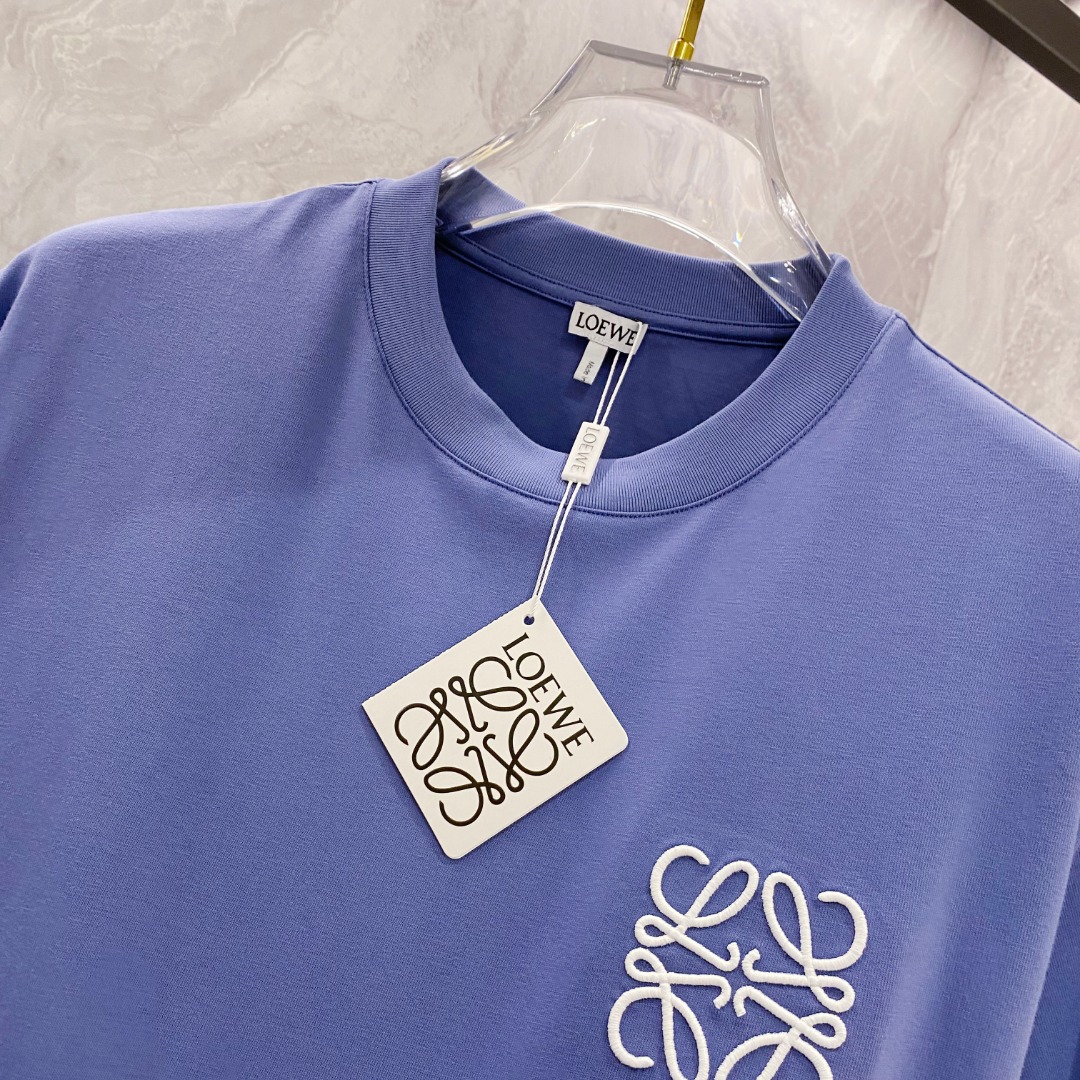 罗意威 夏装新款男女同款👫短袖T恤，！定制专属纯棉面料，定制原版工艺螺纹，胸前重工字母logo工艺设计！