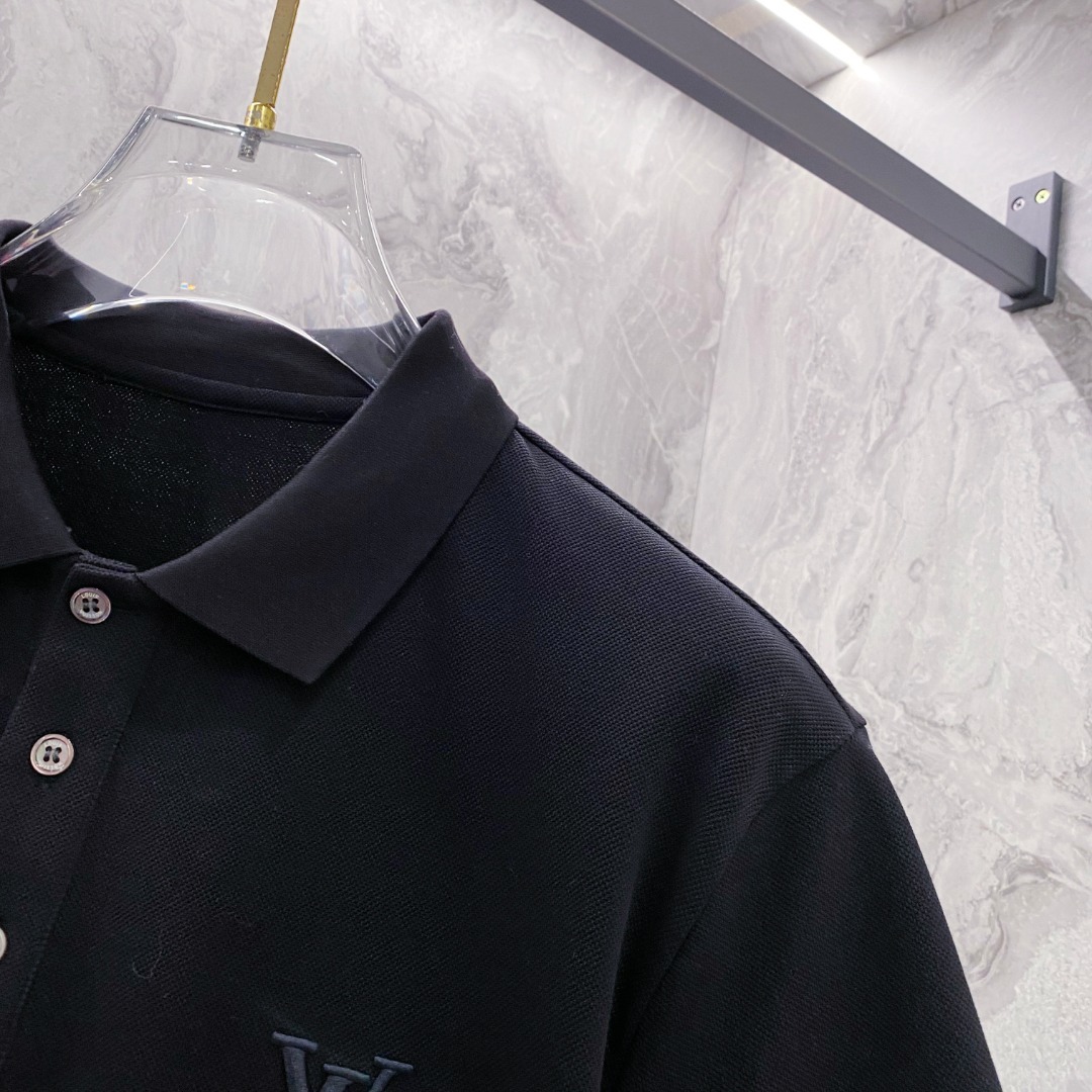 LV 2025ss夏季新款 logo男士翻领Polo衫!经典商务男款,高端男装的天花板级别的商务男款!