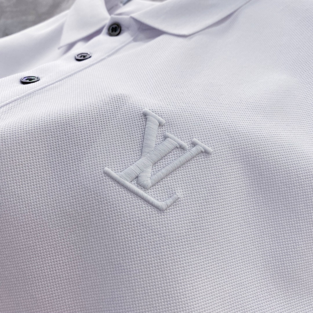 LV 2025ss夏季新款 logo男士翻领Polo衫!经典商务男款,高端男装的天花板级别的商务男款!