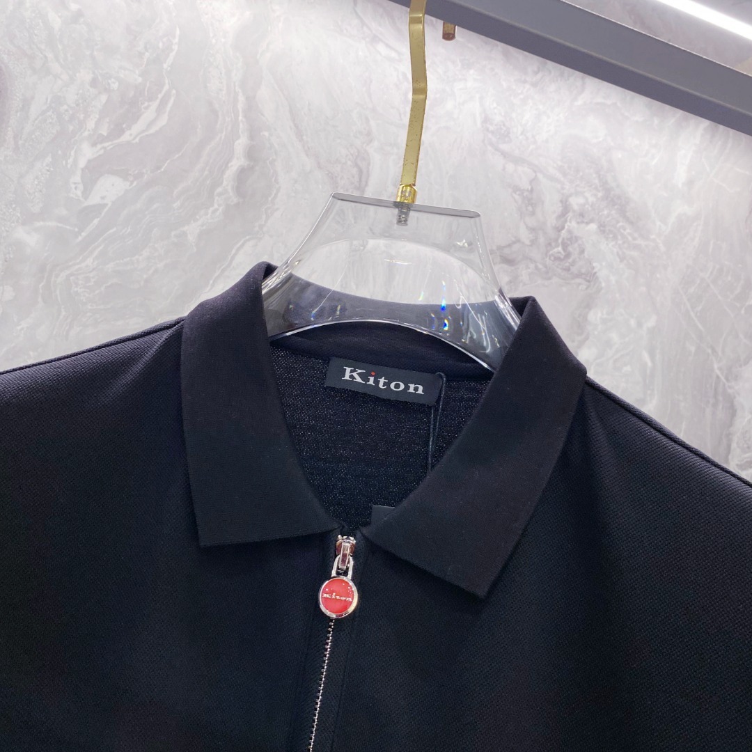 kiton 2025ss夏季新款 logo男士翻领Polo衫!经典商务男款,高端男装的天花板级别的商务