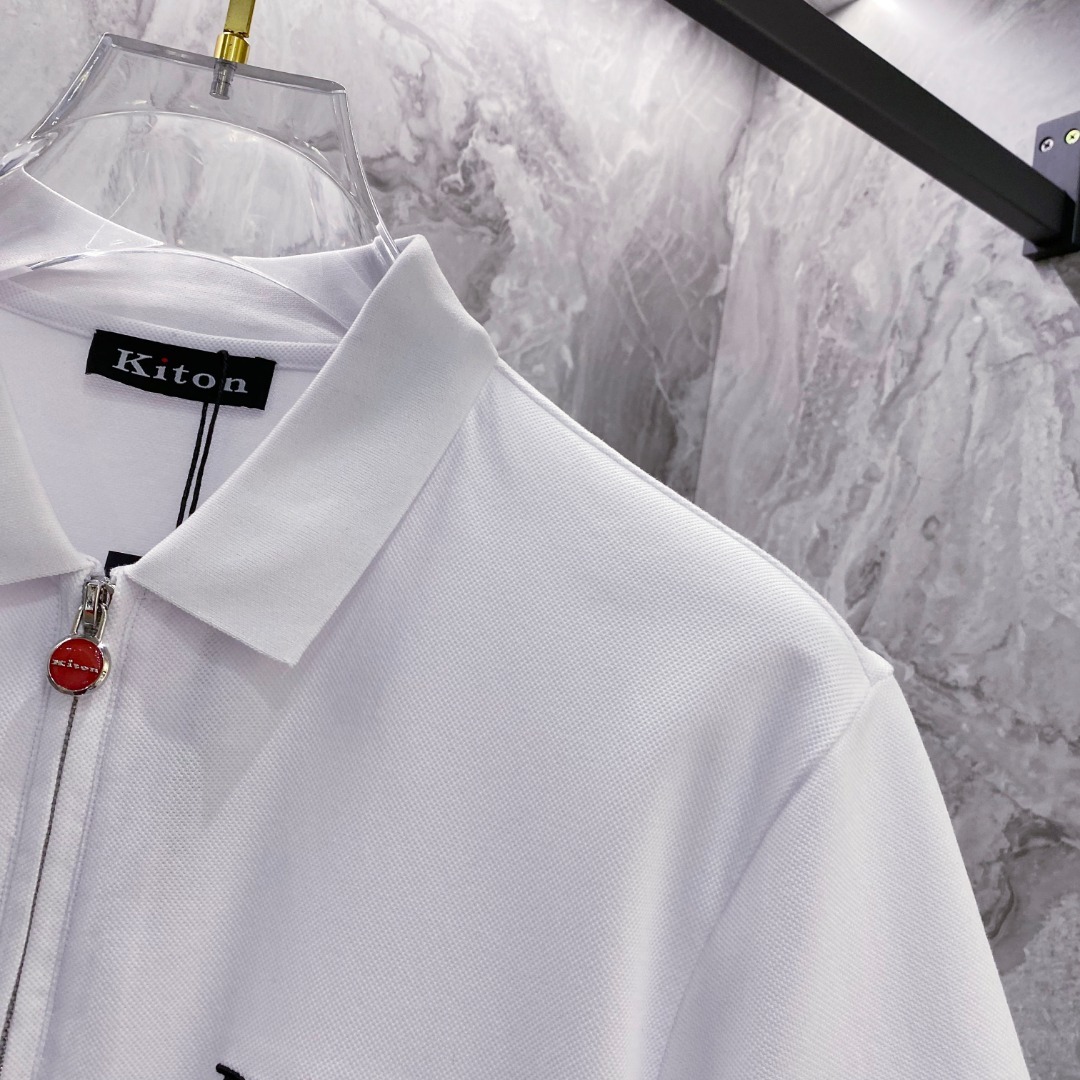 kiton 2025ss夏季新款 logo男士翻领Polo衫!经典商务男款,高端男装的天花板级别的商务