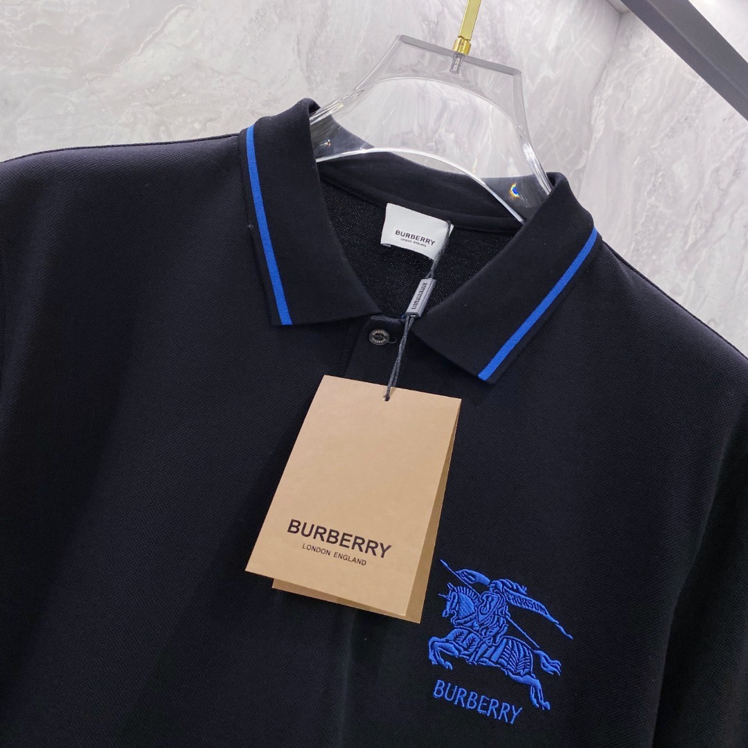 巴宝莉 2025ss夏季新款 logo男士翻领Polo衫!经典商务男款,高端男装的天花板级别的商务男