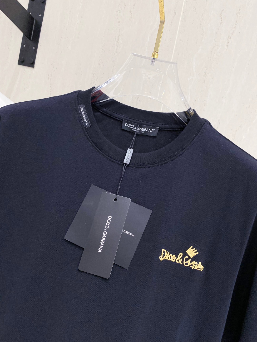 杜嘉班*D&G 25SS春夏新款首发专柜最新款短袖圆领T恤 高端订制 设计前卫时尚！品牌logo重工艺设