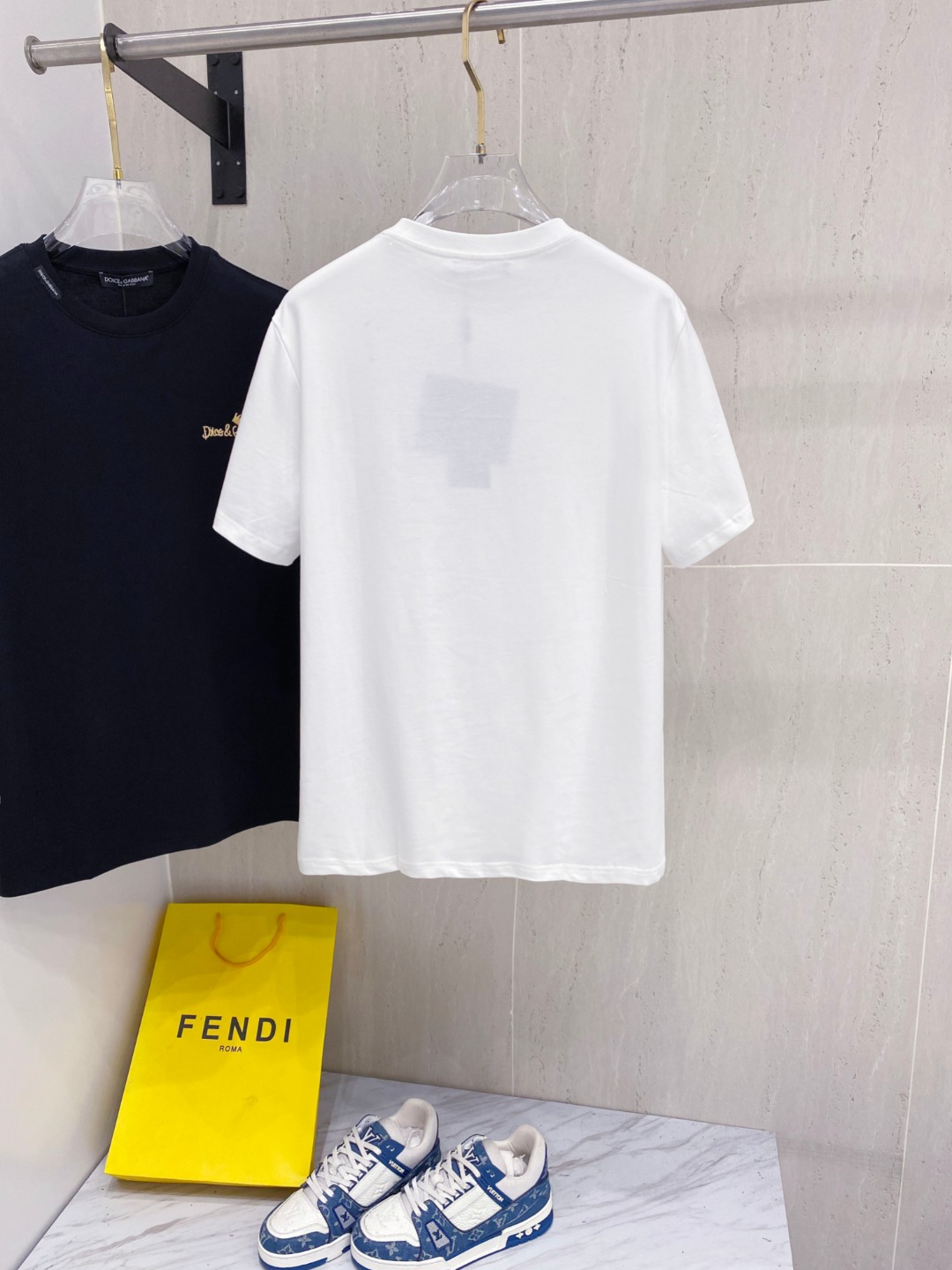 杜嘉班*D&G 25SS春夏新款首发专柜最新款短袖圆领T恤 高端订制 设计前卫时尚！品牌logo重工艺设