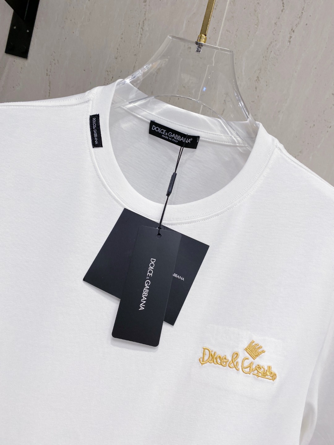 杜嘉班*D&G 25SS春夏新款首发专柜最新款短袖圆领T恤 高端订制 设计前卫时尚！品牌logo重工艺设