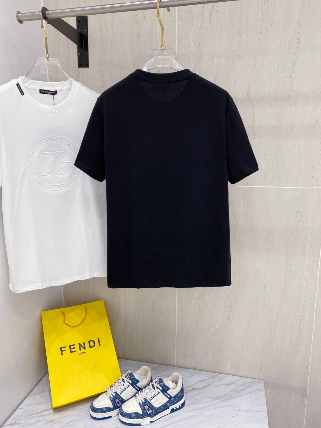 杜嘉班*D&G 25SS春夏新款首发专柜最新款短袖圆领T恤 高端订制 设计前卫时尚！品牌logo重工艺设