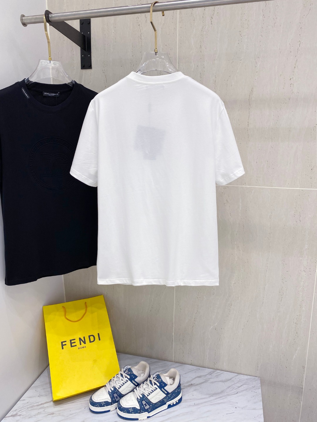 杜嘉班*D&G 25SS春夏新款首发专柜最新款短袖圆领T恤 高端订制 设计前卫时尚！品牌logo重工艺设