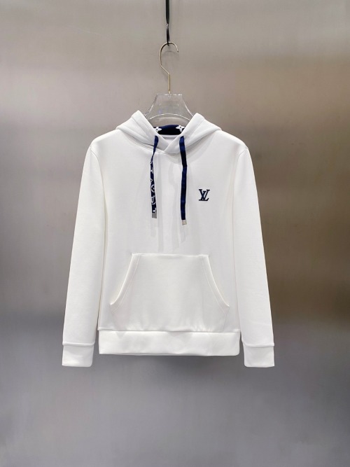 Louis Vuitton 2025 Pre-Fall White Hoodie | Classic, Comfortable, High-Quality 1 Louis Vuitton 2025 Pre-Fall White Hoodie | Classic, Comfortable, High-Quality
