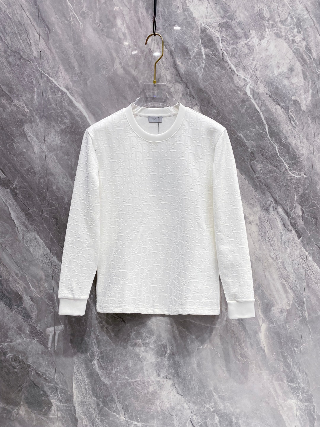 迪奥 2025秋冬专柜新款 时尚休闲打底衫长袖T恤，精选进口高密度双面拉架棉面料，精致原版logo打造，