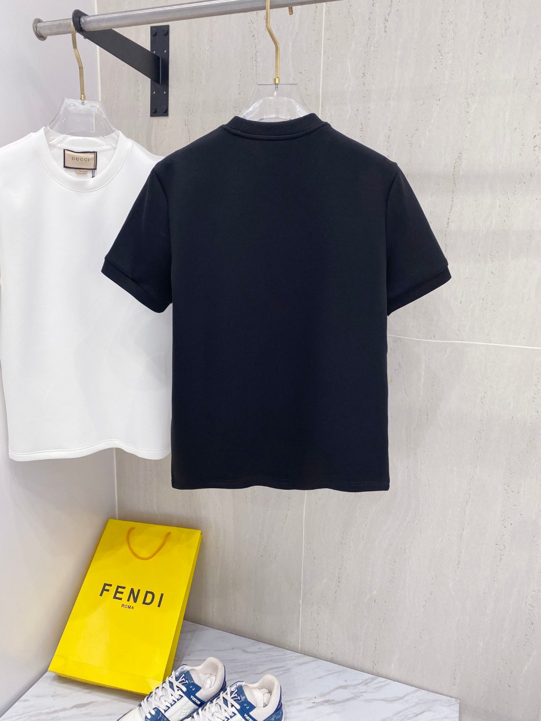 Gucci Embroidered Logo Tee - Premium Cotton Blend, Short Sleeve, Casual Style 3 o 1j3r8lce81ul1oh0b8b1bov112b1