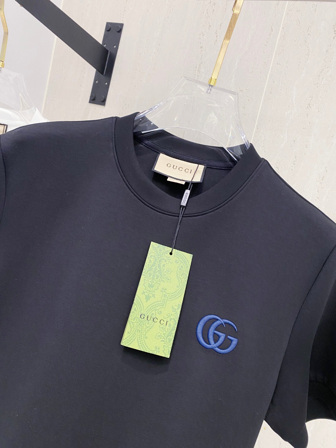 Gucci Embroidered Logo Tee - Premium Cotton Blend, Short Sleeve, Casual Style 10 o 1j3r8lcee1l5dni10eh17sl181q8