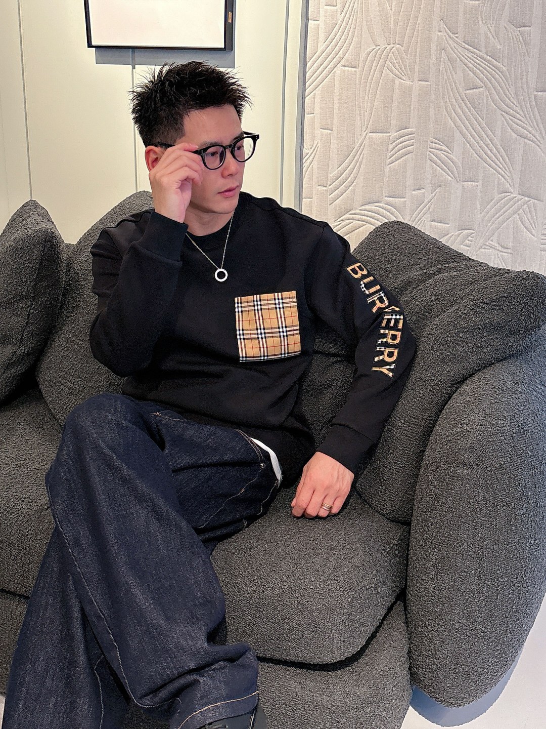 BURBERRY巴宝莉 2025ss秋冬新品 长袖太空棉卫衣，经典Logo设计，百搭款 官网同步发售 定