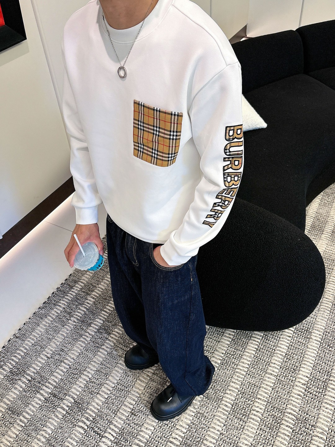 BURBERRY巴宝莉 2025ss秋冬新品 长袖太空棉卫衣，经典Logo设计，百搭款 官网同步发售 定