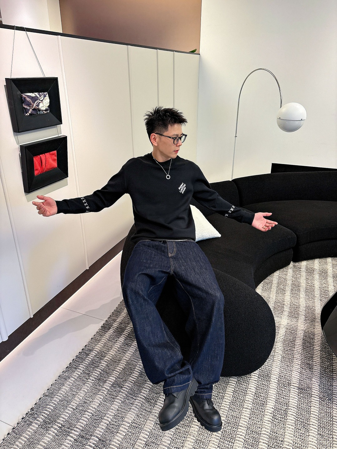 LV路易威登 2025ss秋冬新品 长袖太空棉卫衣，经典Logo设计，百搭款，定制面料，柔软细腻，亲肤感