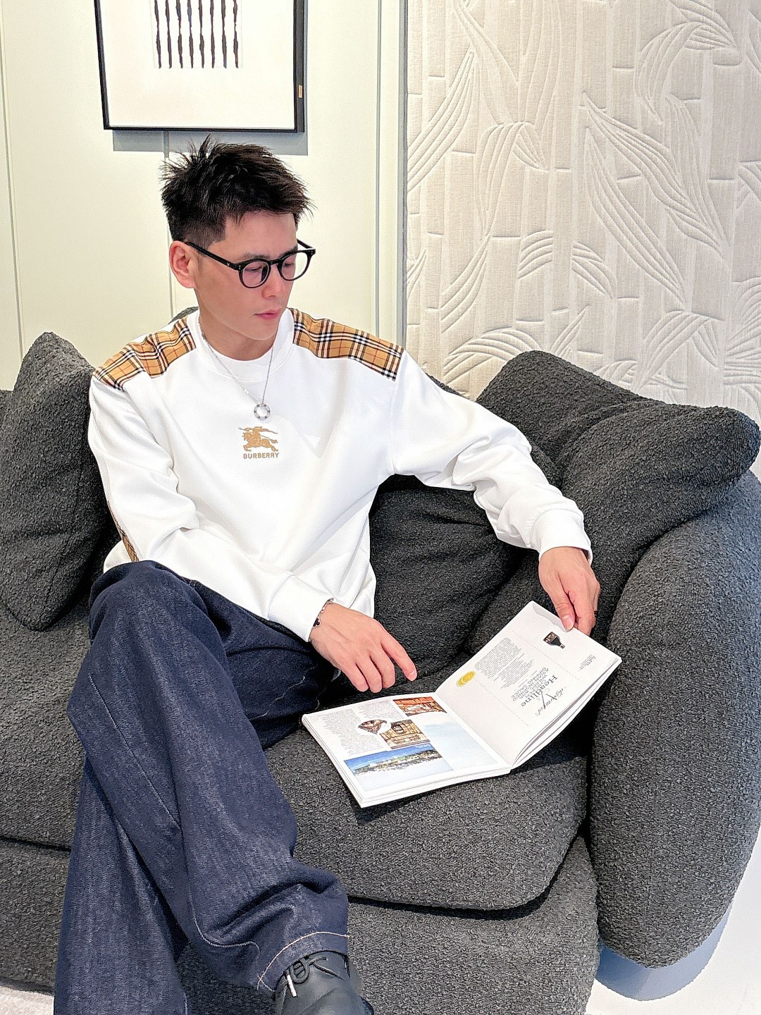 BURBERRY巴宝莉 2025ss秋冬新品 长袖太空棉卫衣，经典Logo设计，百搭款 官网同步发售 定