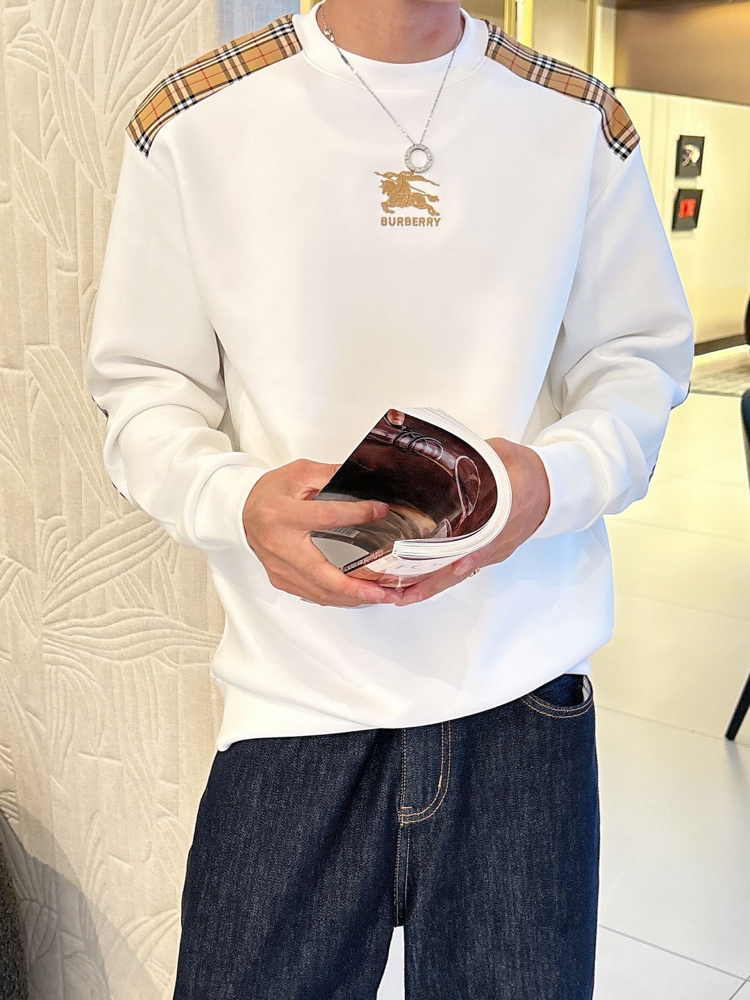 BURBERRY巴宝莉 2025ss秋冬新品 长袖太空棉卫衣，经典Logo设计，百搭款 官网同步发售 定