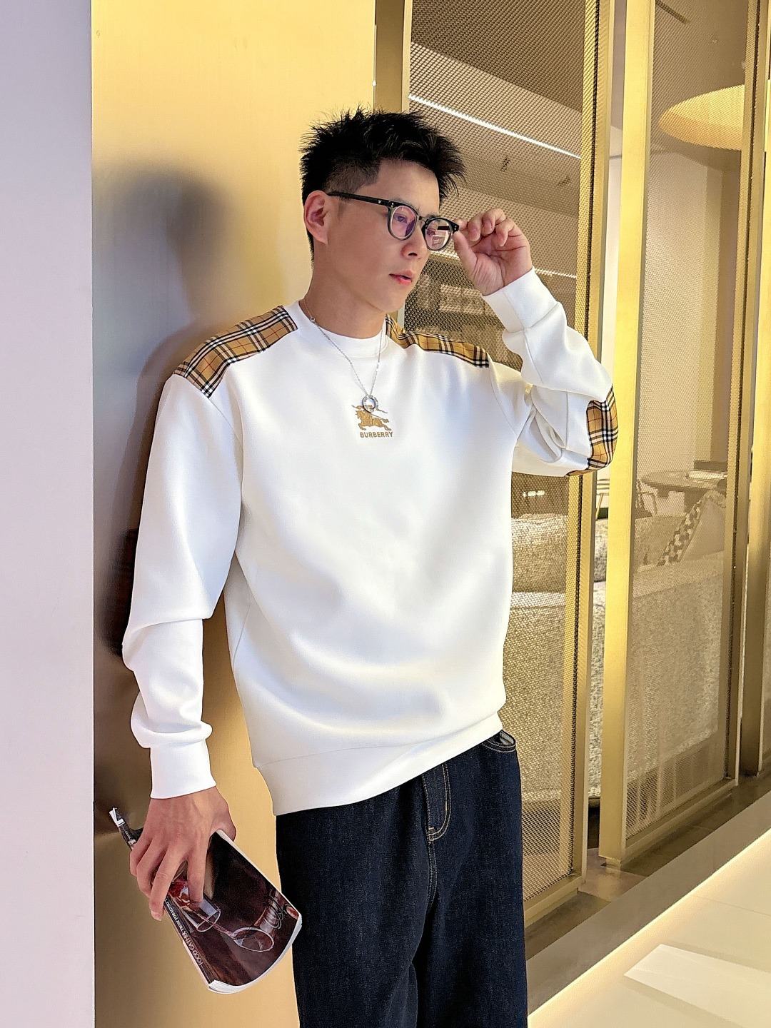 BURBERRY巴宝莉 2025ss秋冬新品 长袖太空棉卫衣，经典Logo设计，百搭款 官网同步发售 定