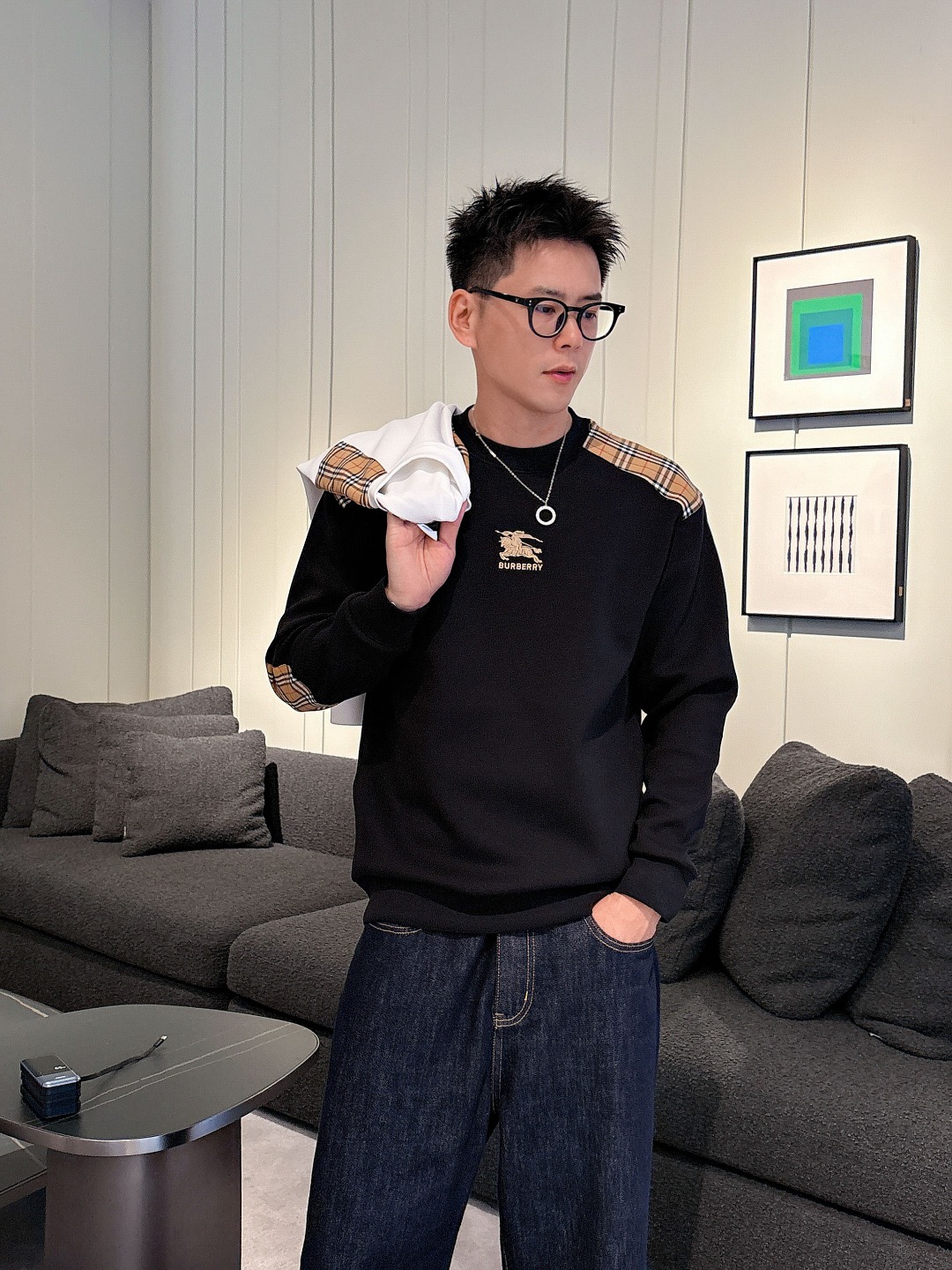 BURBERRY巴宝莉 2025ss秋冬新品 长袖太空棉卫衣，经典Logo设计，百搭款 官网同步发售 定