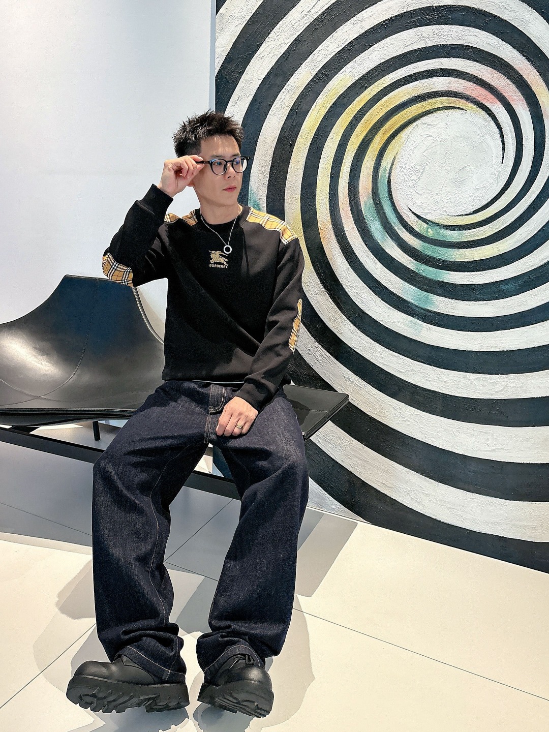 BURBERRY巴宝莉 2025ss秋冬新品 长袖太空棉卫衣，经典Logo设计，百搭款 官网同步发售 定