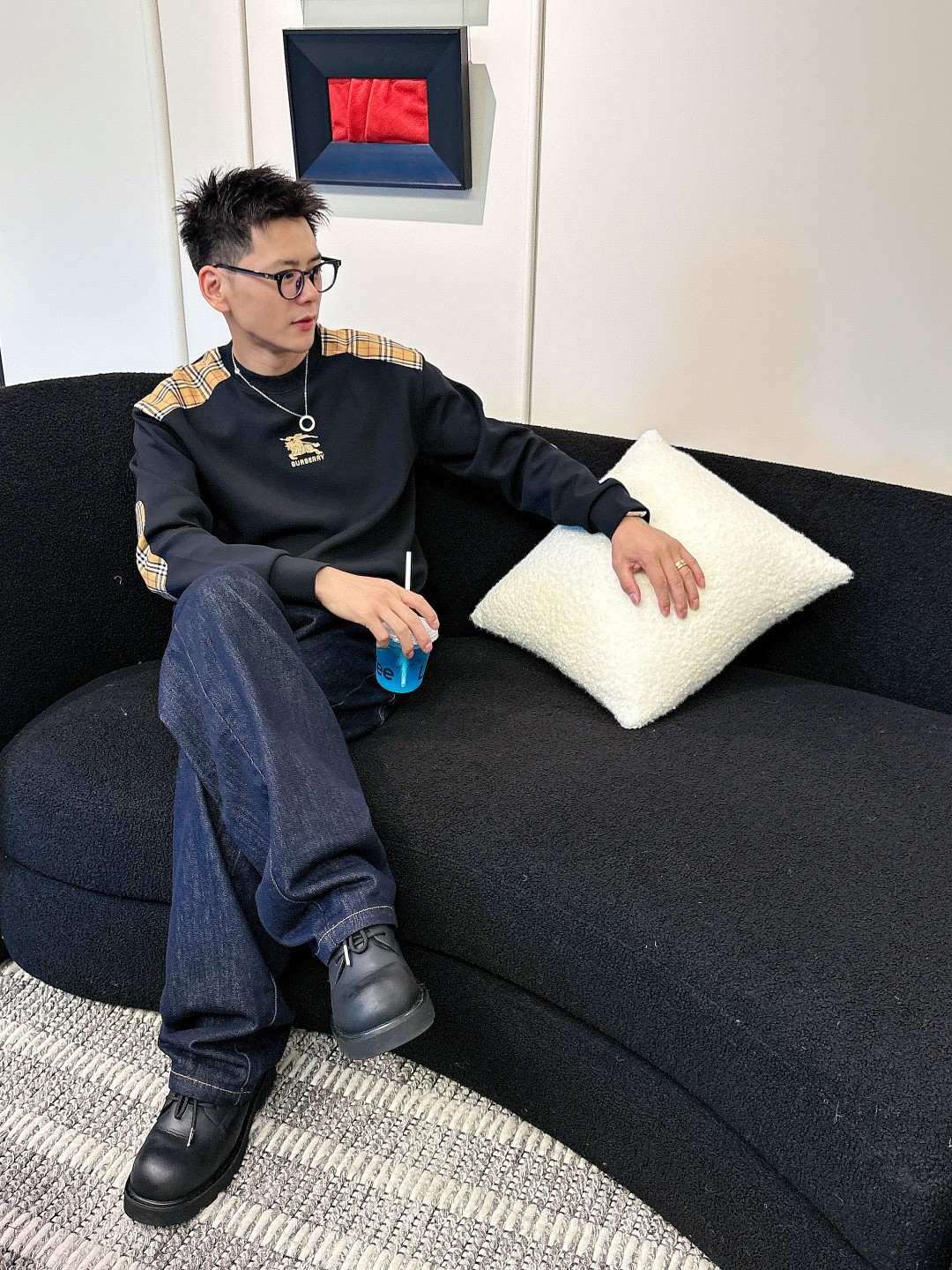 BURBERRY巴宝莉 2025ss秋冬新品 长袖太空棉卫衣，经典Logo设计，百搭款 官网同步发售 定