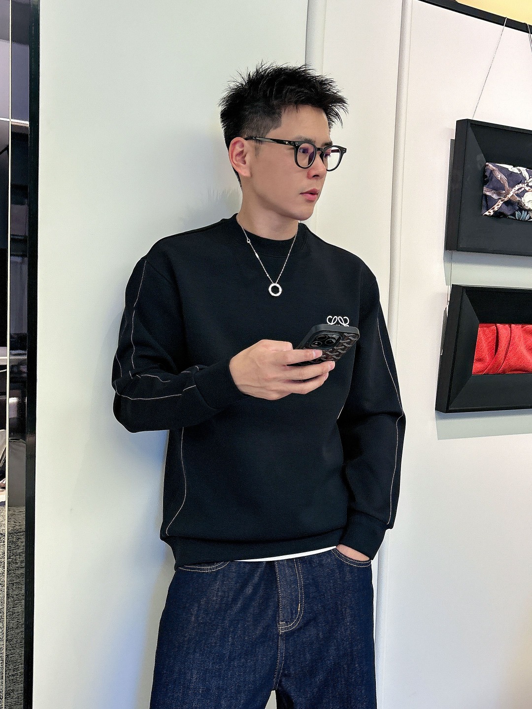 罗意威 2025秋冬最新款太空棉卫衣，独家发售！原版，独家设计，超强工艺！极其奢华！版型超赞！🌟尺码 S