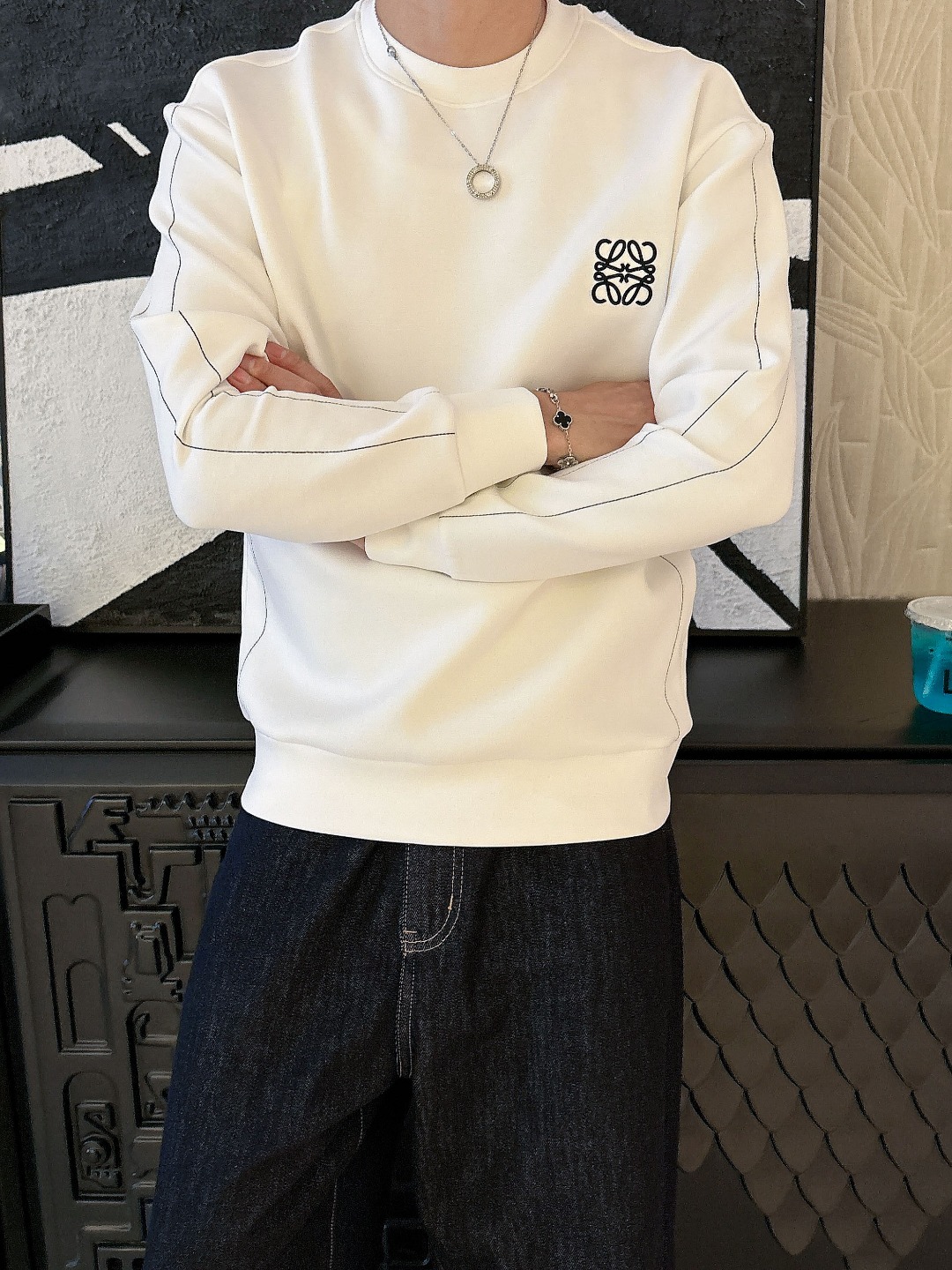 罗意威 2025秋冬最新款太空棉卫衣，独家发售！原版，独家设计，超强工艺！极其奢华！版型超赞！🌟尺码 S