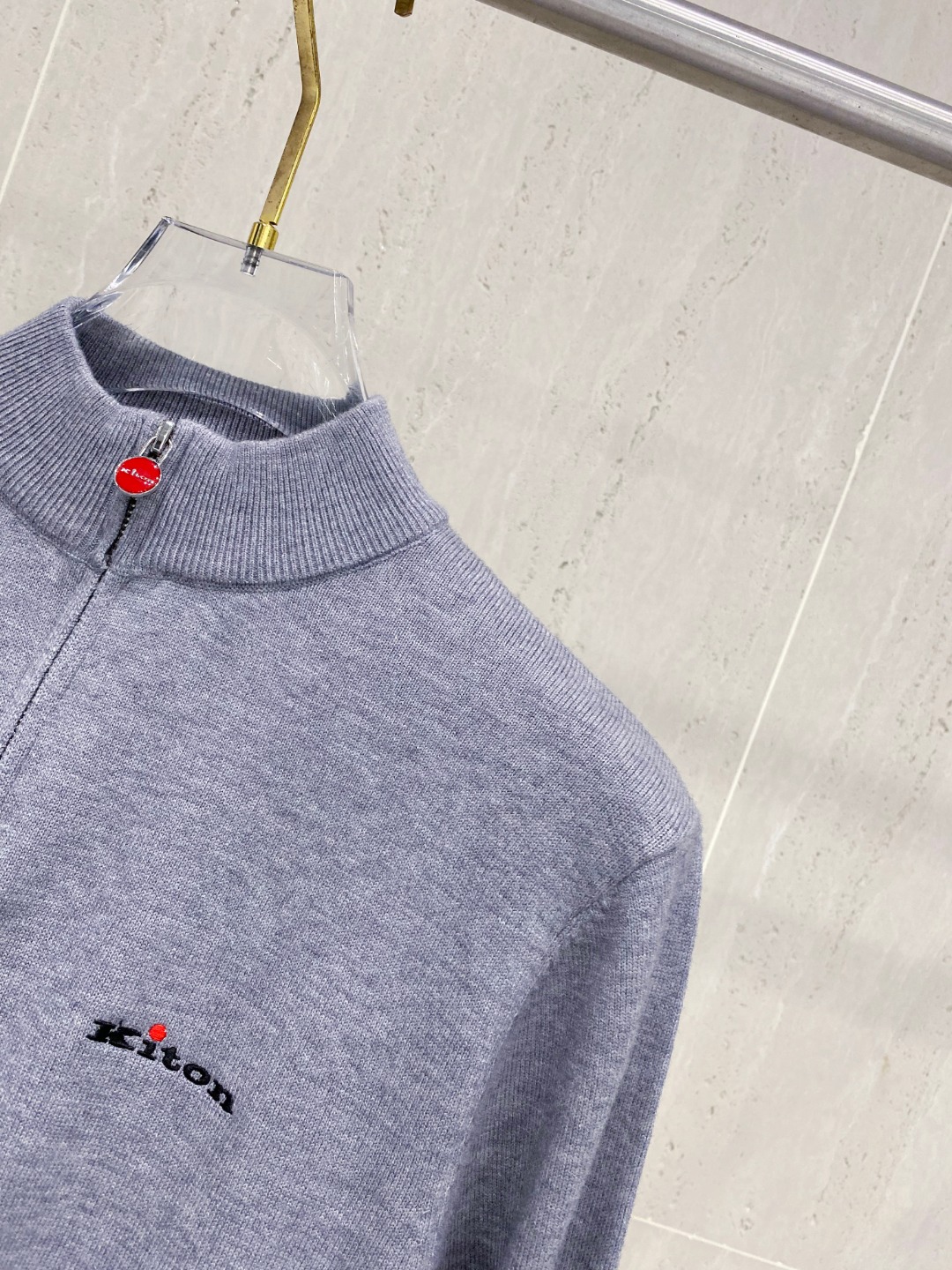 Kiton Men's Half-Zip High Neck Wool Blend Pullover Sweater 5 o 1j6hsiml71jiuf1l7ro1daur9r3