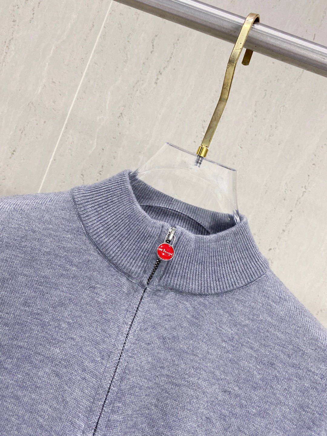 Kiton Men's Half-Zip High Neck Wool Blend Pullover Sweater 6 o 1j6hsiml7o81r681bj815us19ta4