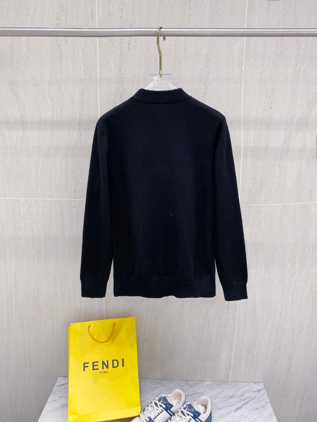 Burberry Men's Black Wool-Blend Half-Zip High Neck Sweater Pullover 3 o 1j6hso4vhp2d1qbl9tgiupji71