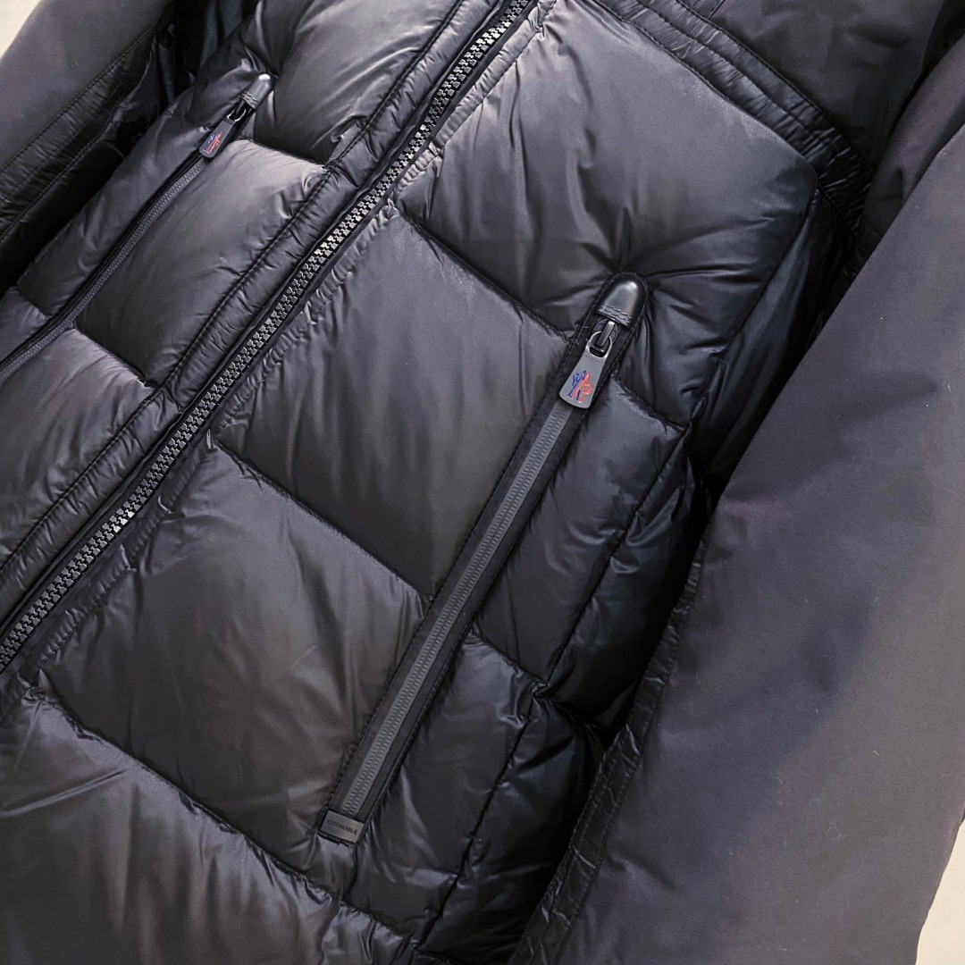 特级羽绒⬆️ Moncler Grenoble男士Morgins羊毛皮拼接里羽绒服.高端单品.原版购入开