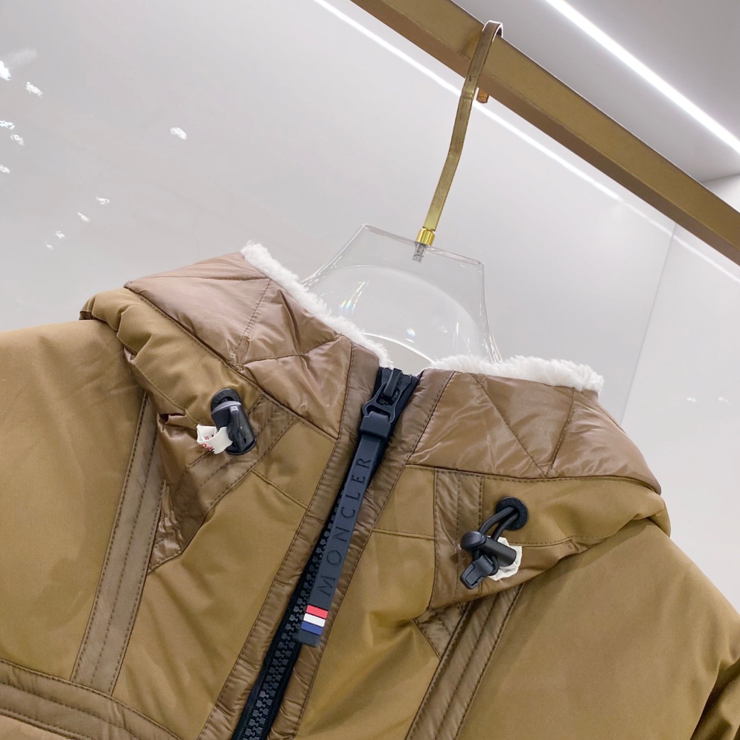 特级羽绒⬆️ Moncler Grenoble男士Morgins羊毛皮拼接里羽绒服.高端单品.原版购入开