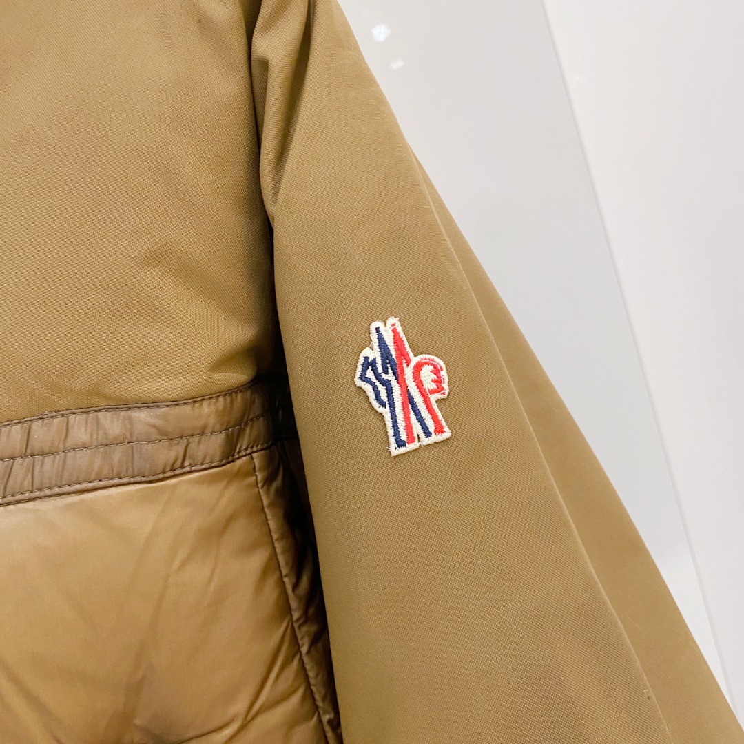 特级羽绒⬆️ Moncler Grenoble男士Morgins羊毛皮拼接里羽绒服.高端单品.原版购入开