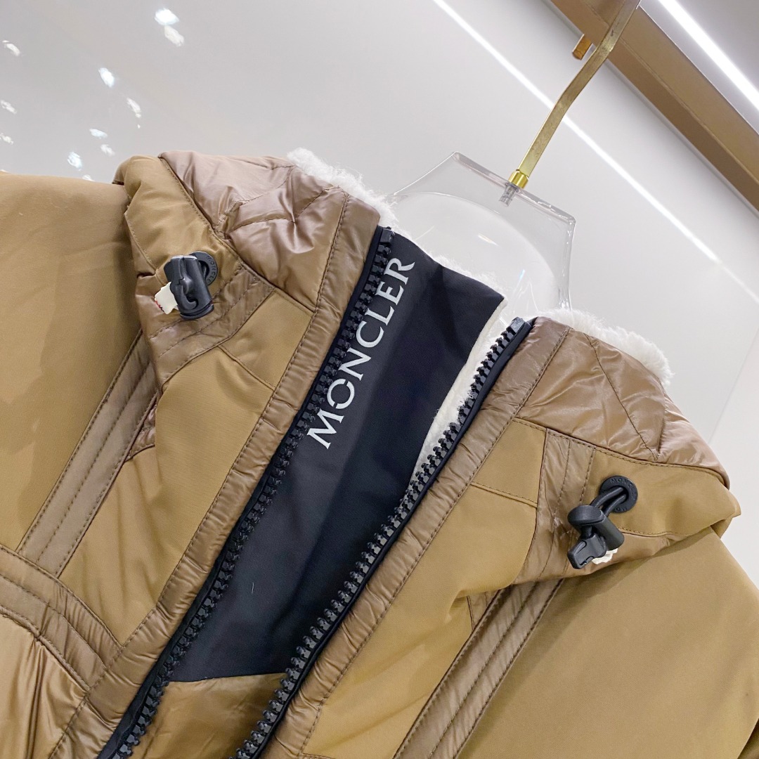特级羽绒⬆️ Moncler Grenoble男士Morgins羊毛皮拼接里羽绒服.高端单品.原版购入开