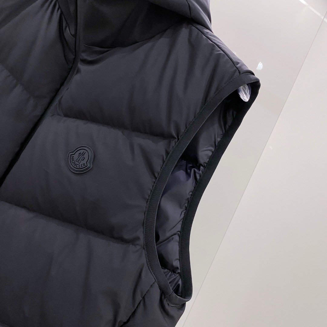 Moncler Valmasque蒙口男士可拆卸兜帽羽绒马甲.原版购入开发.特级鹅绒填充➕原厂替换面料➕
