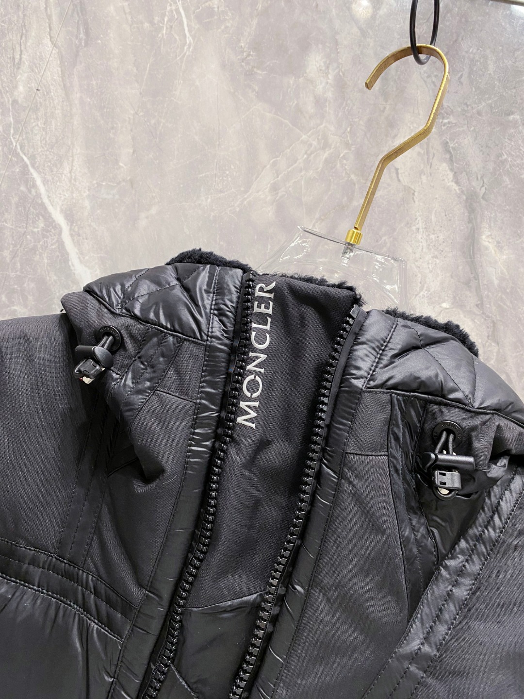 特级羽绒⬆️ Moncler Grenoble男士Morgins羊毛皮拼接里羽绒服.高端单品.原版购入开