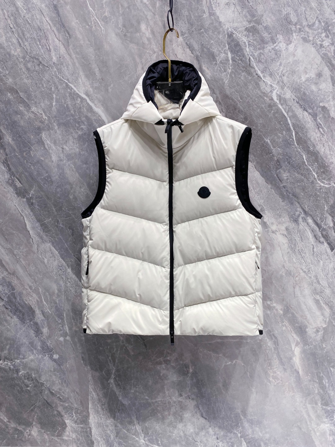 Moncler Valmasque蒙口男士可拆卸兜帽羽绒马甲.原版购入开发.特级鹅绒填充➕原厂替换面料➕