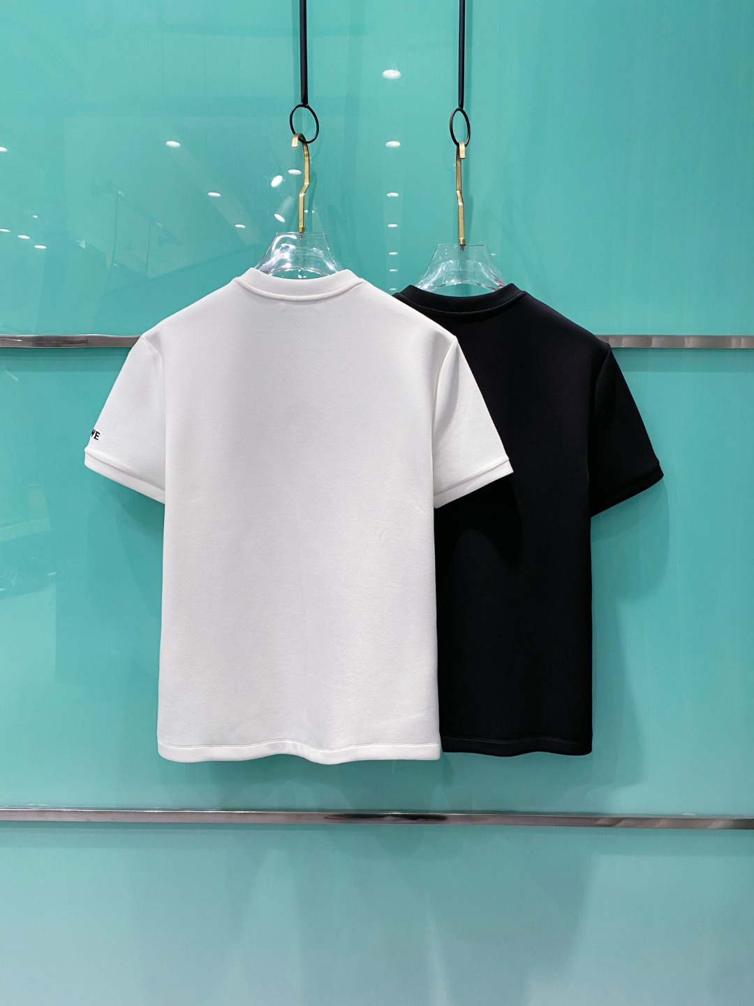 LOE#WE 罗意威 2025秋冬太空棉字母刺绣logo时尚百搭打底圆领短袖衫，精致工艺面料，顶级元素融