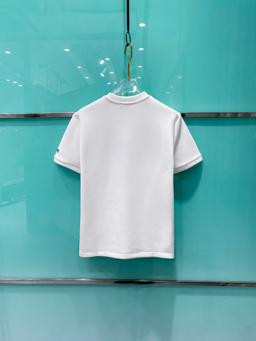 LOE#WE 罗意威 2025秋冬太空棉字母刺绣logo时尚百搭打底圆领短袖衫，精致工艺面料，顶级元素融