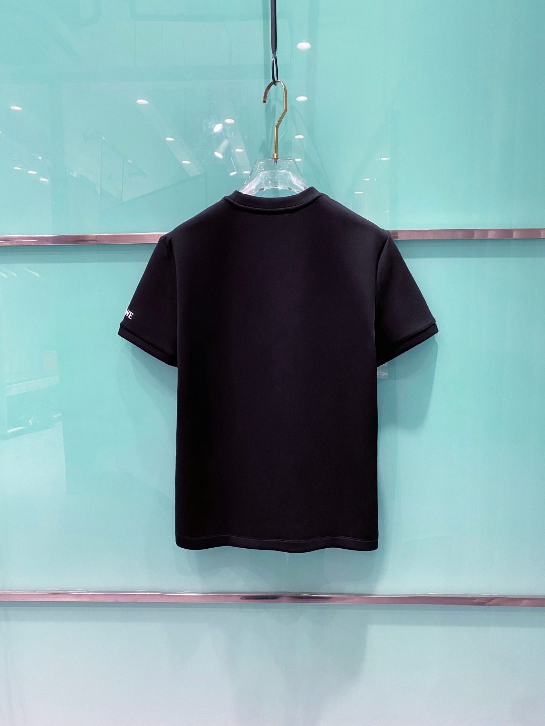 LOE#WE 罗意威 2025秋冬太空棉字母刺绣logo时尚百搭打底圆领短袖衫，精致工艺面料，顶级元素融