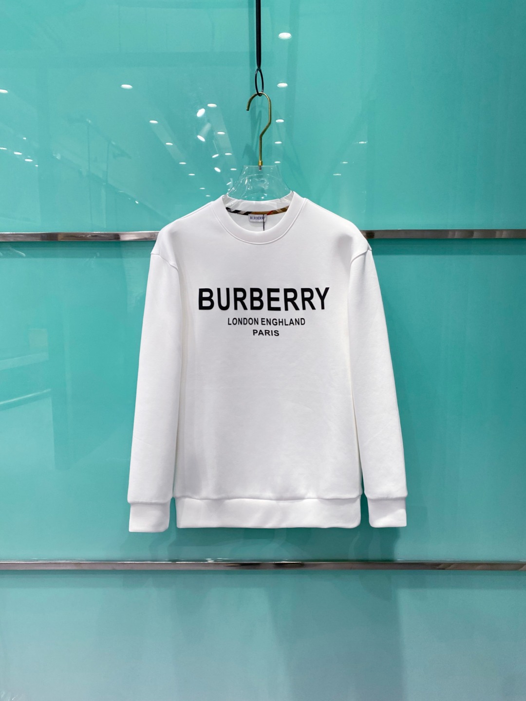 burberry 巴宝莉 2025秋冬 八明治空气层套头圆领卫衣男女同款时尚休闲套头卫衣衫！贸易公司渠道