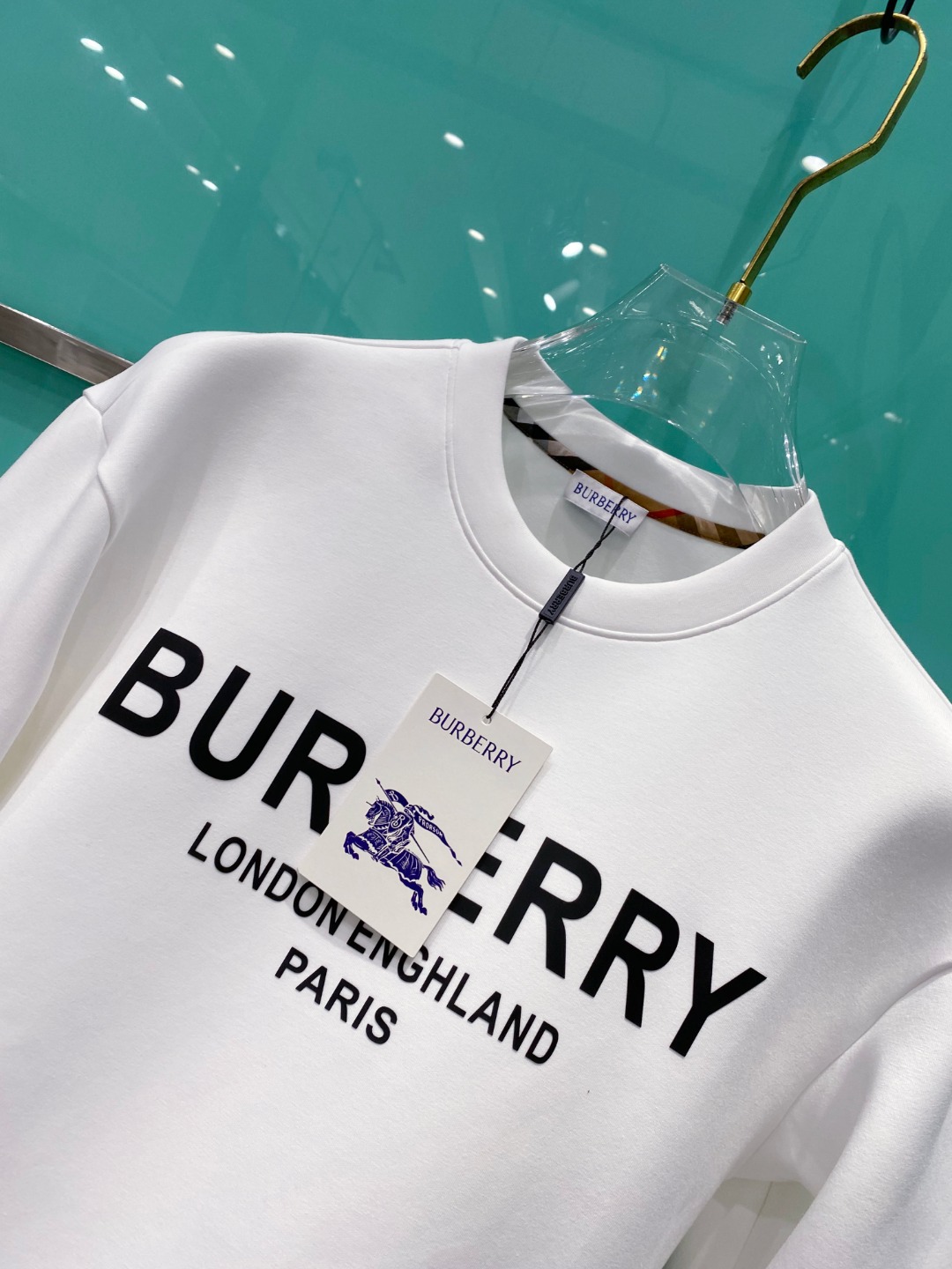 burberry 巴宝莉 2025秋冬 八明治空气层套头圆领卫衣男女同款时尚休闲套头卫衣衫！贸易公司渠道