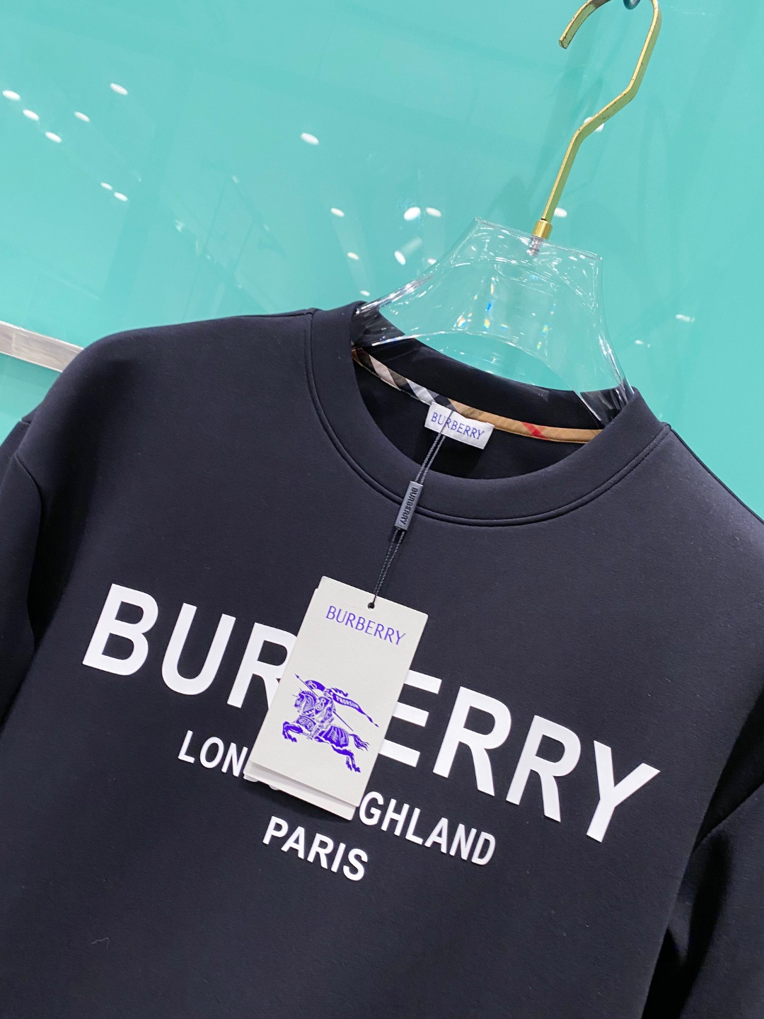 burberry 巴宝莉 2025秋冬 八明治空气层套头圆领卫衣男女同款时尚休闲套头卫衣衫！贸易公司渠道