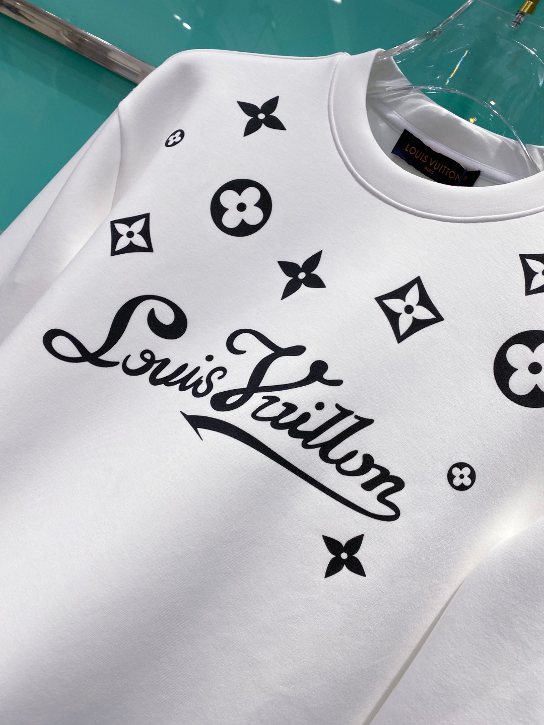 LV 2025秋冬🆕男士字母标识套头太空棉卫衣 经典OS版型,简约而不失格调.日常运动休闲商务毫无压力.