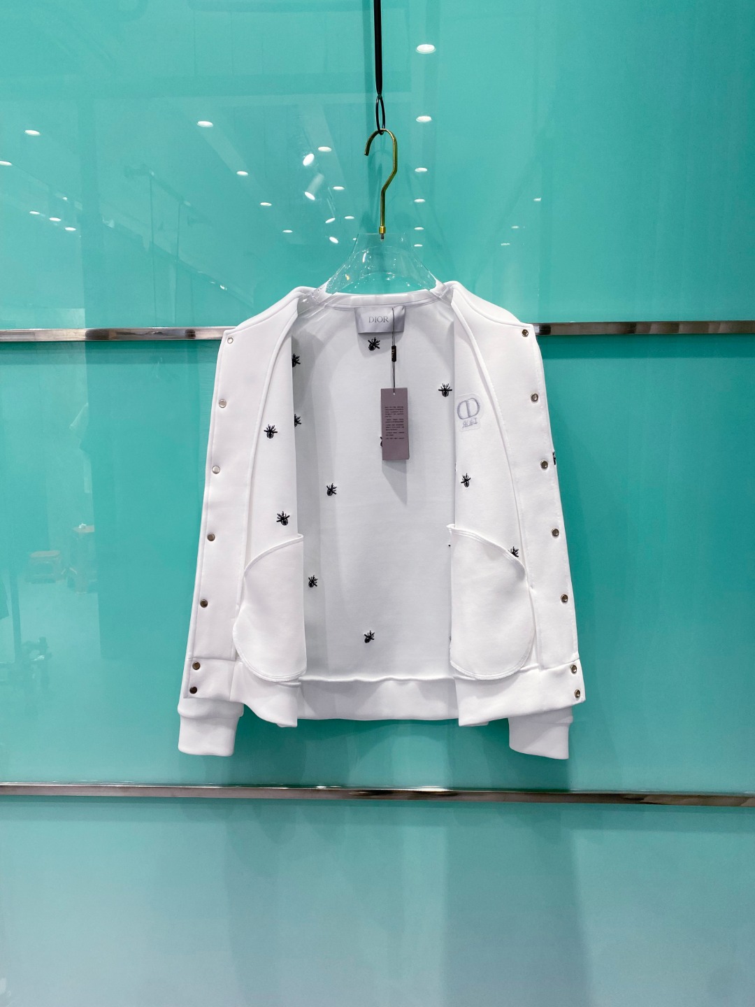 迪奥 2025秋冬最新爆款夹克外套 面料精选高支高密双股空气层长绒棉 手感超级舒服 logo精选全进口环