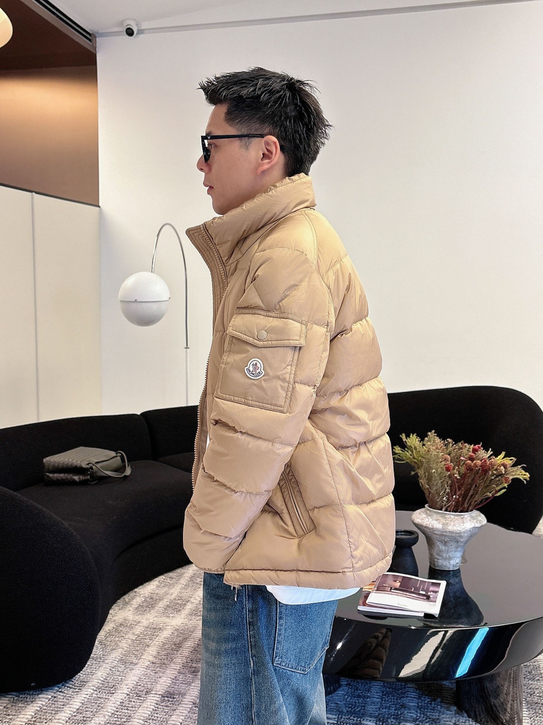 特级羽绒⬆️Moncler王牌经典,2025全新上市.Maya(全新科技尼龙)男士哑光短款羽绒夹克外套.