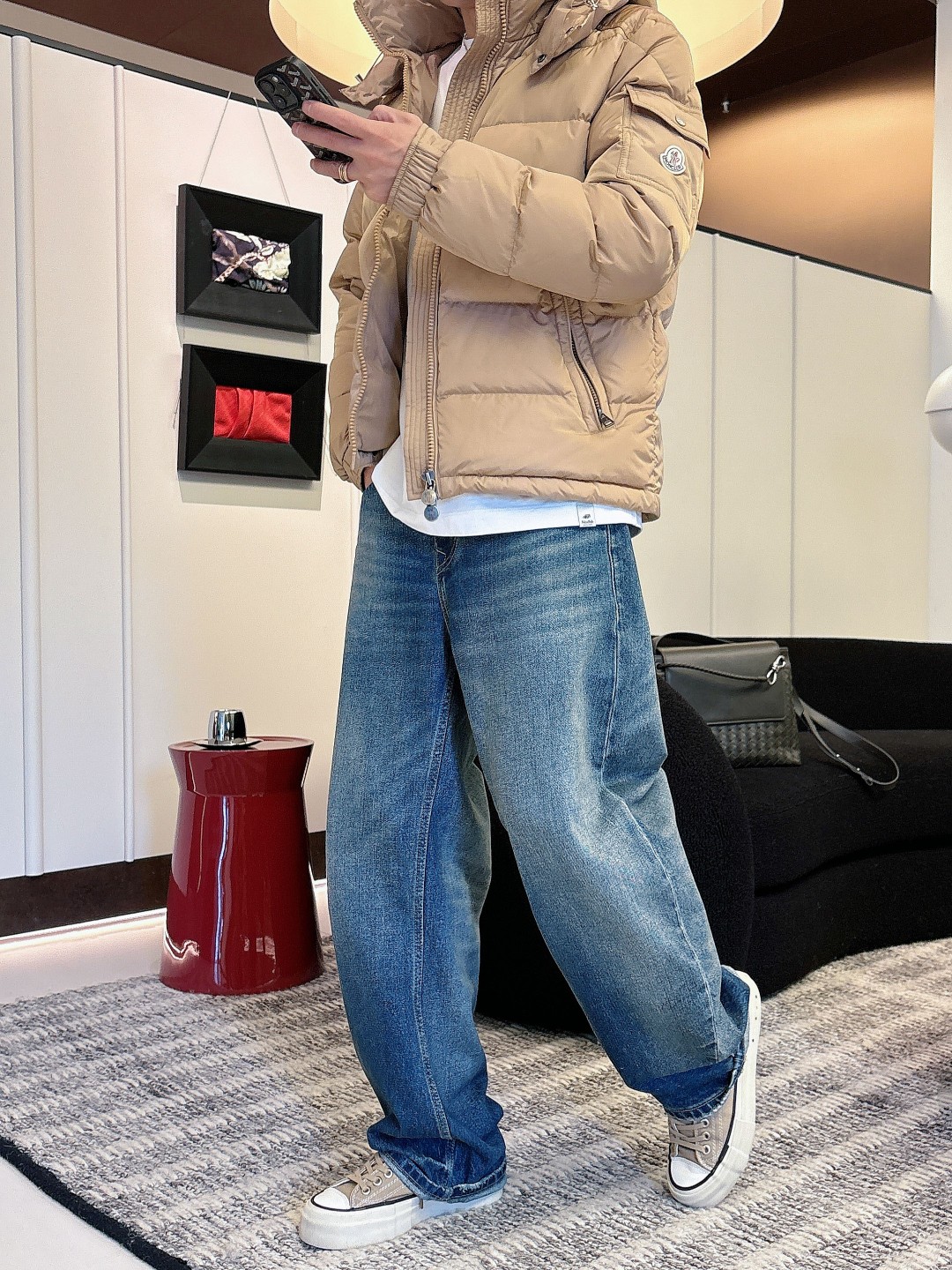 特级羽绒⬆️Moncler王牌经典,2025全新上市.Maya(全新科技尼龙)男士哑光短款羽绒夹克外套.