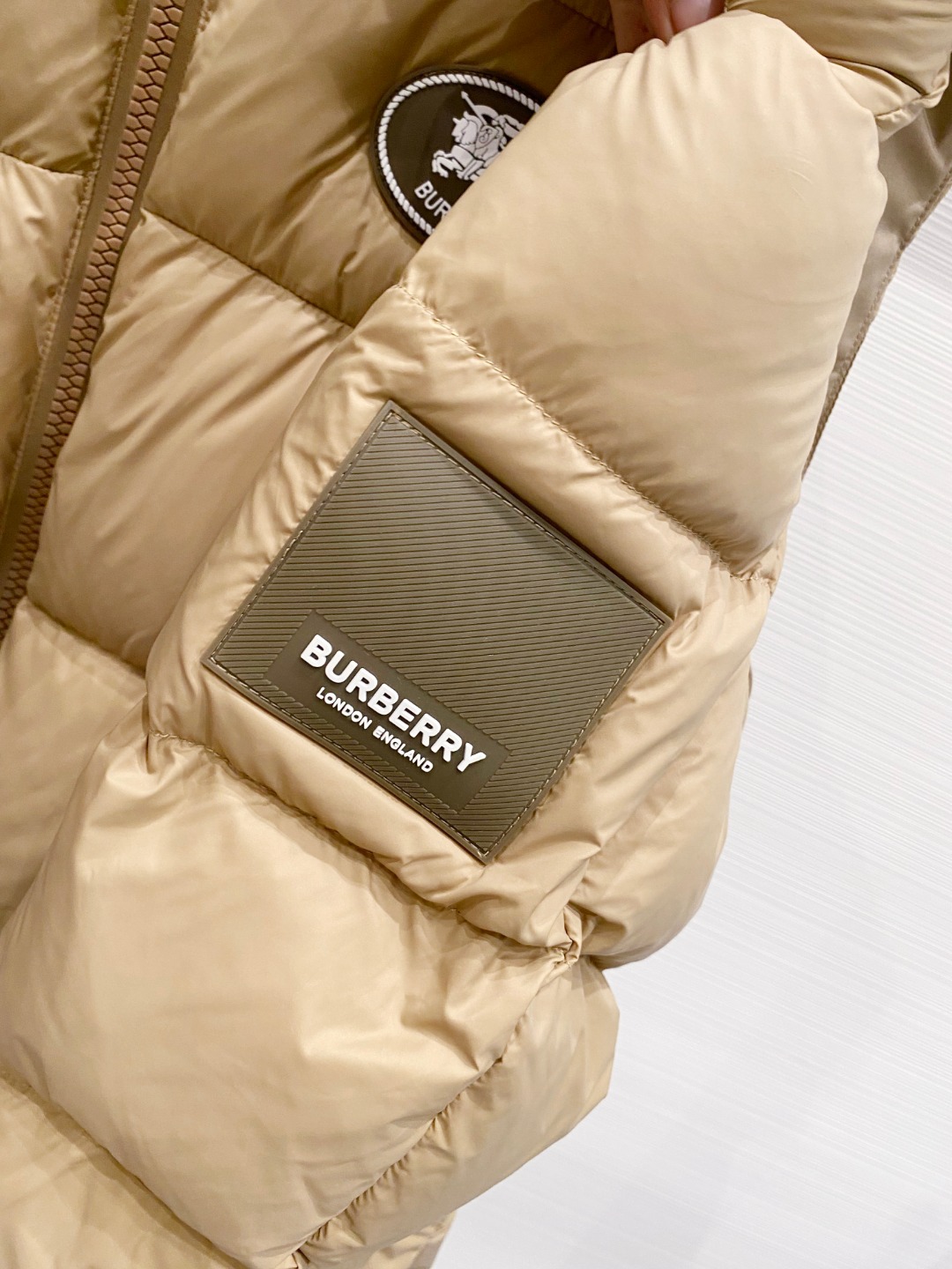 爆款羽绒服 BURBERRY巴宝莉 2025新款羽绒服秀场新品，袖子可拆卸，一衣两穿。品相非常完美，专柜