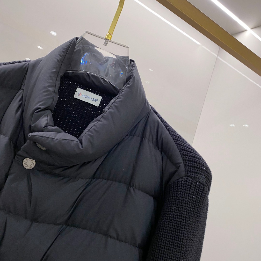 Moncler 蒙口 2025年秋冬新款羽绒服，针织拼接羽绒服采用新国标95白鸭绒，秋冬新品内搭神器！在
