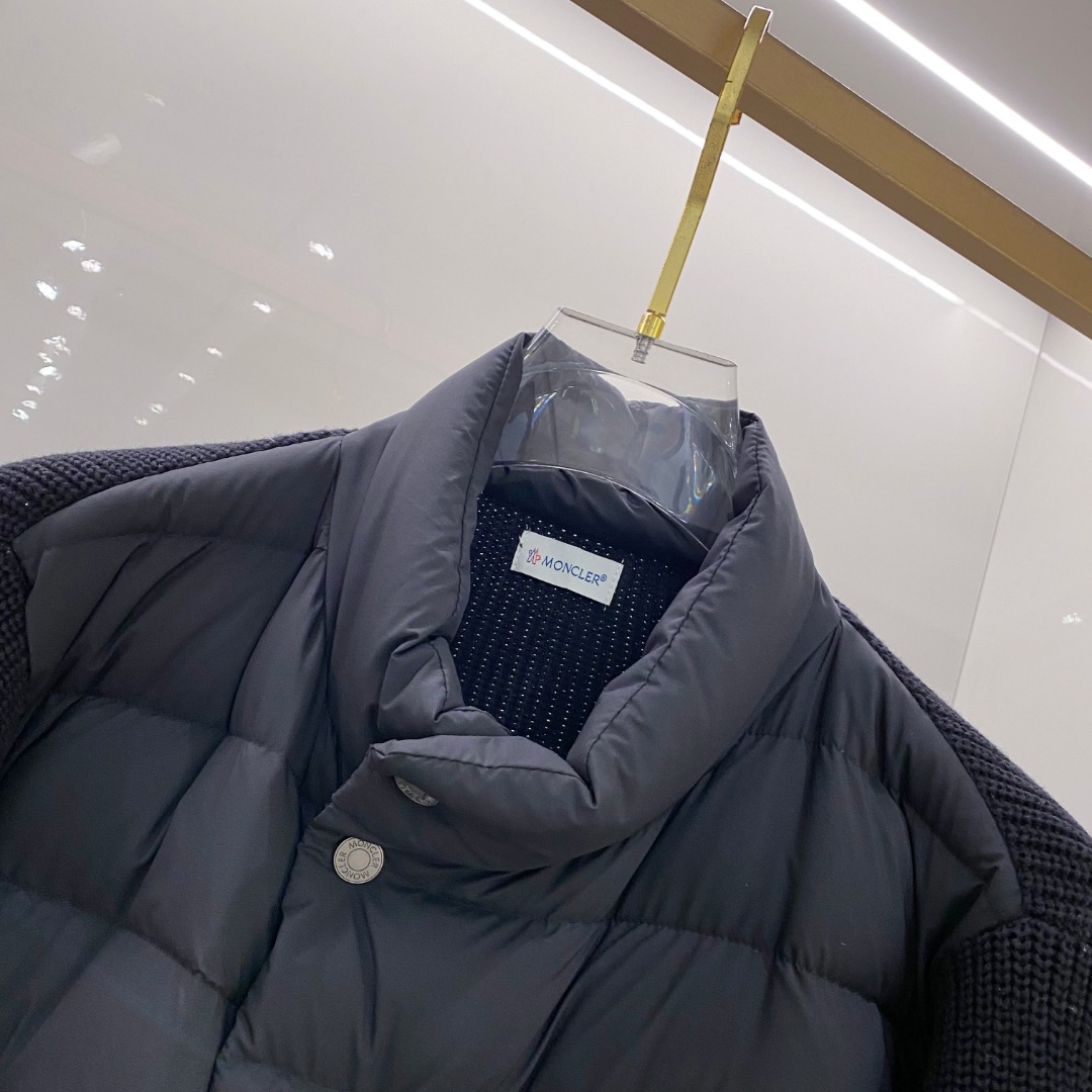 Moncler 蒙口 2025年秋冬新款羽绒服，针织拼接羽绒服采用新国标95白鸭绒，秋冬新品内搭神器！在