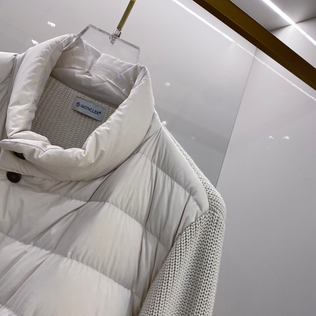 Moncler 蒙口 2025年秋冬新款羽绒服，针织拼接羽绒服采用新国标95白鸭绒，秋冬新品内搭神器！在